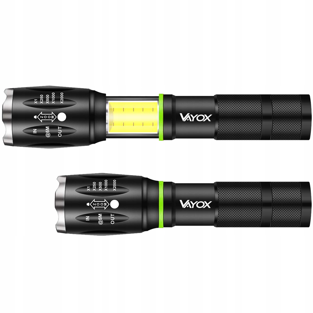 

Latarka Taktyczna Led Cree Zoom XML T6 Cob Vayox