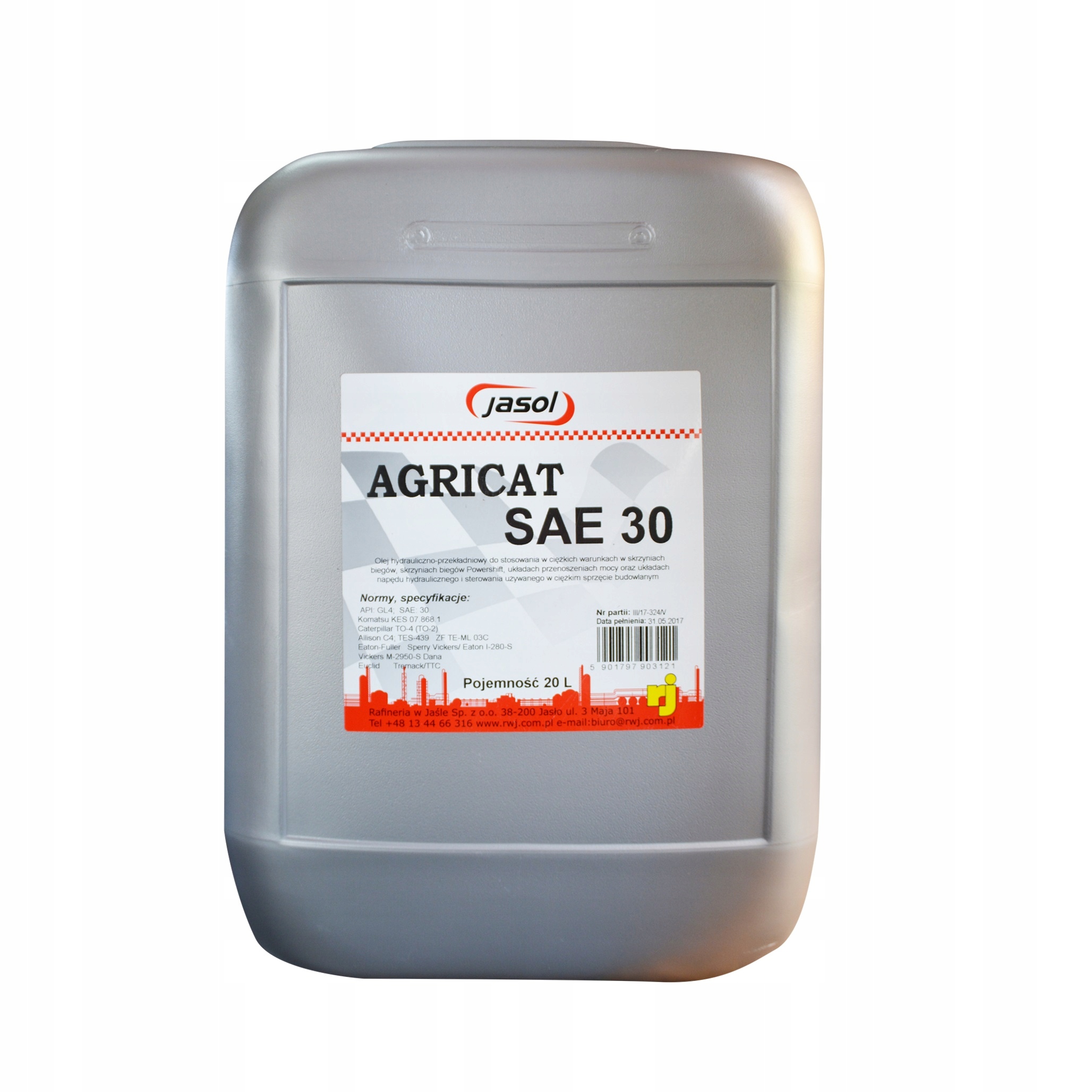 

Olej TO-4 (TO-2) Ptf Jasol Agricat Sae 30 -20L.