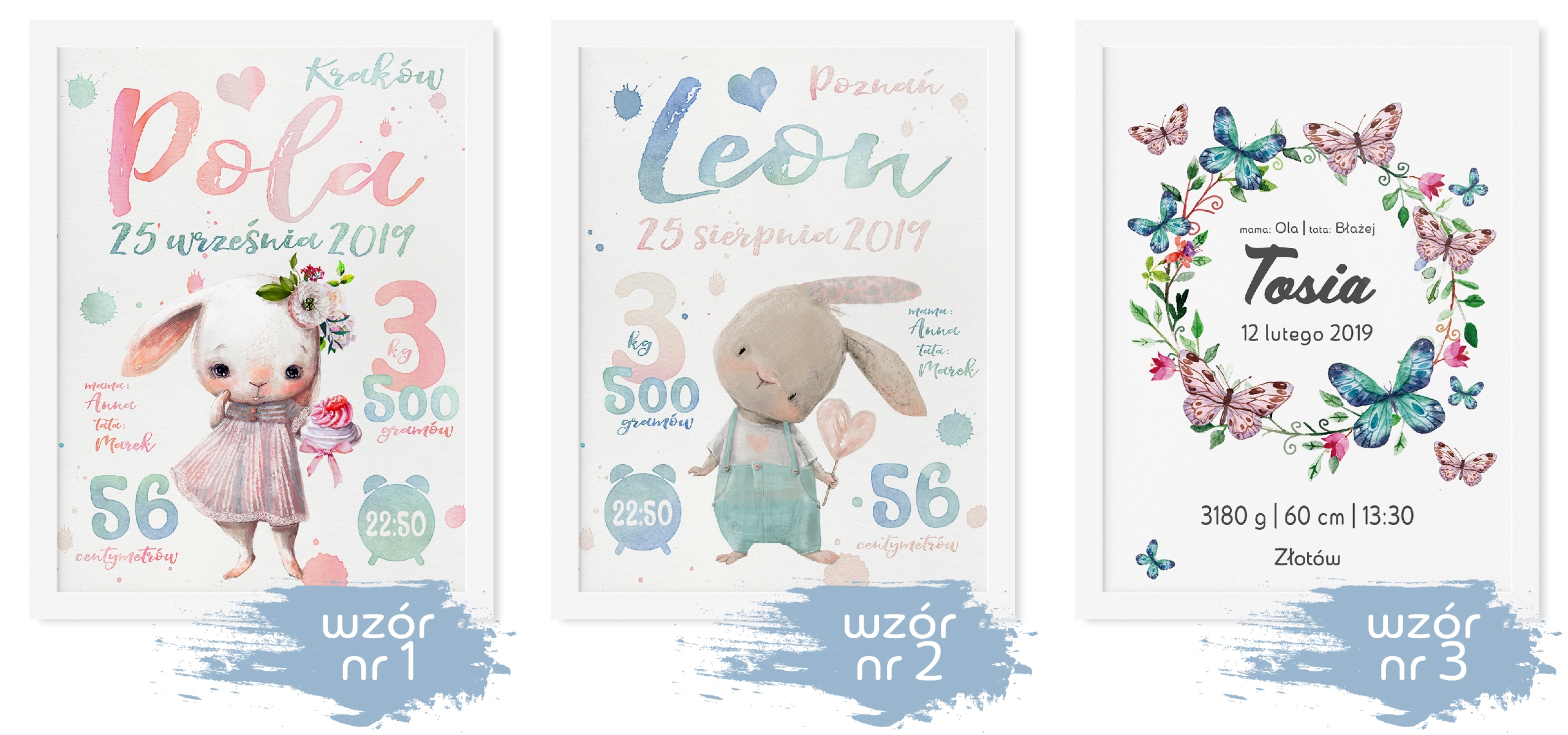 Metryczka A3 + RAMKA 30x40 Bohater brak