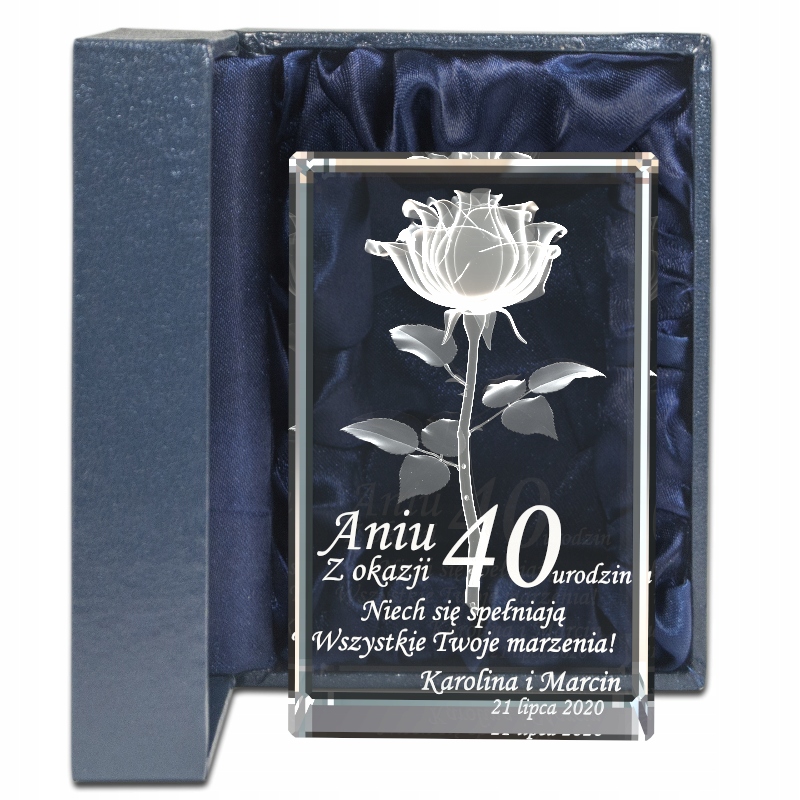 

dla przyjaciółki na 40 urodziny Róża 3D