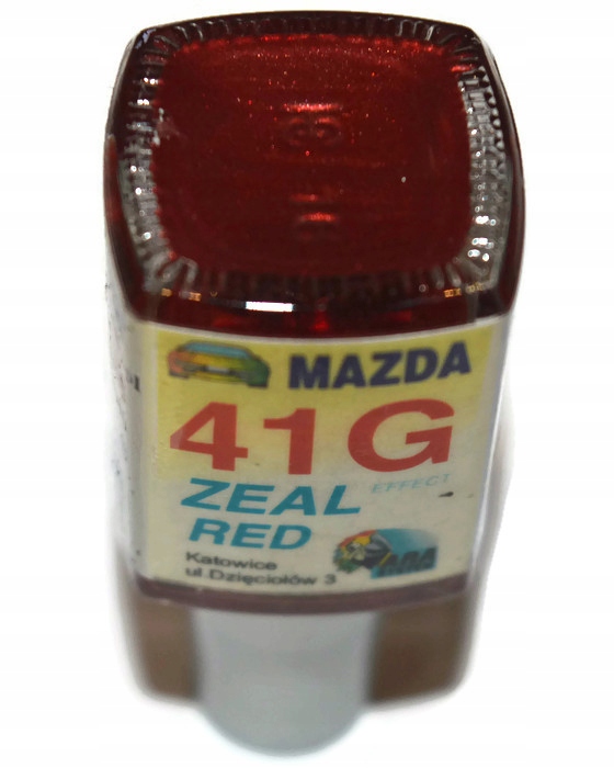 MAZDA 41G ZEAL RED LAKIER ZAPRAWKA DO RYS ARA 10 ML