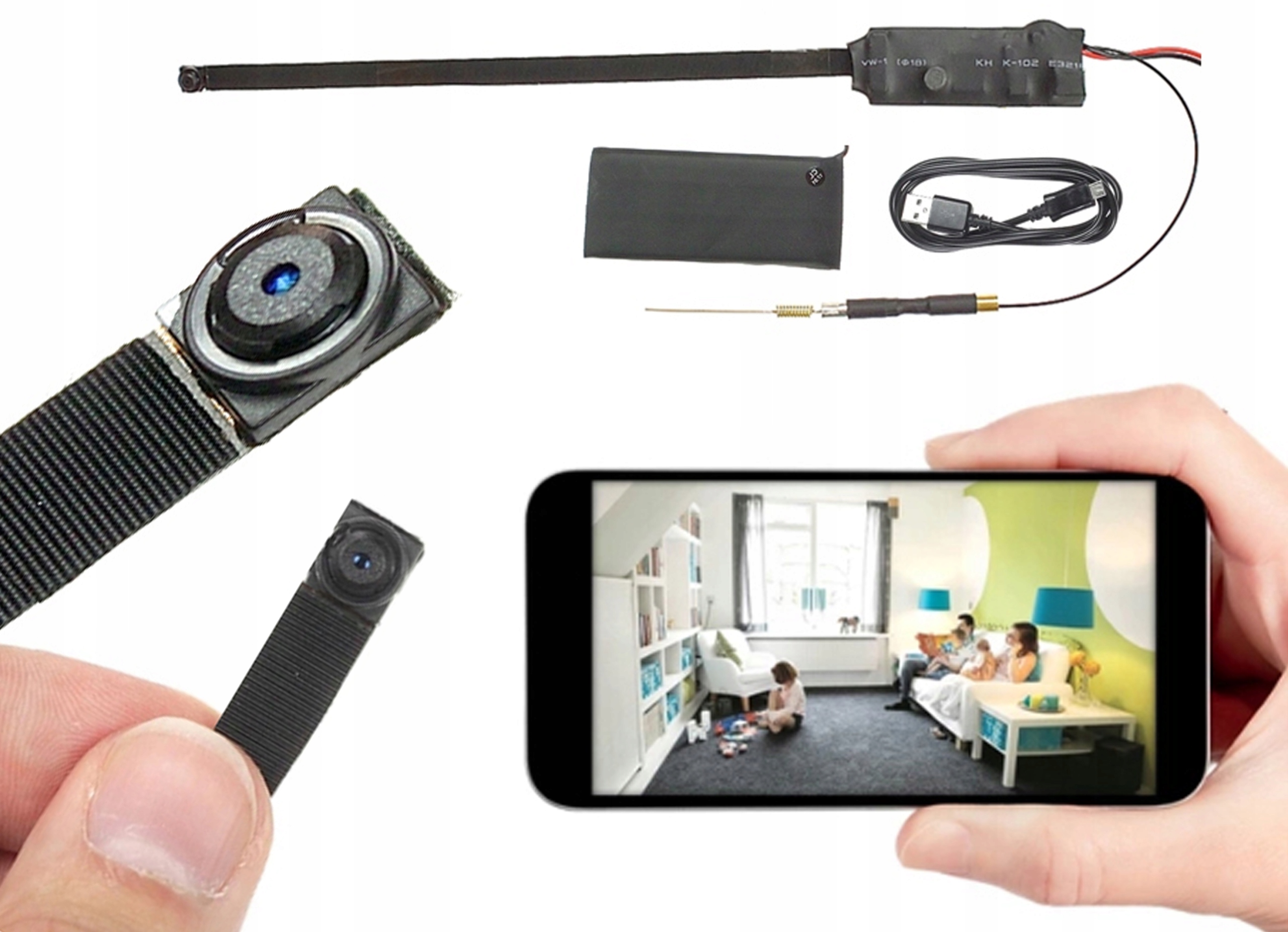 Фото - Action камера Mini Kamerka WiFi Ip Android Reagująca Na Ruch