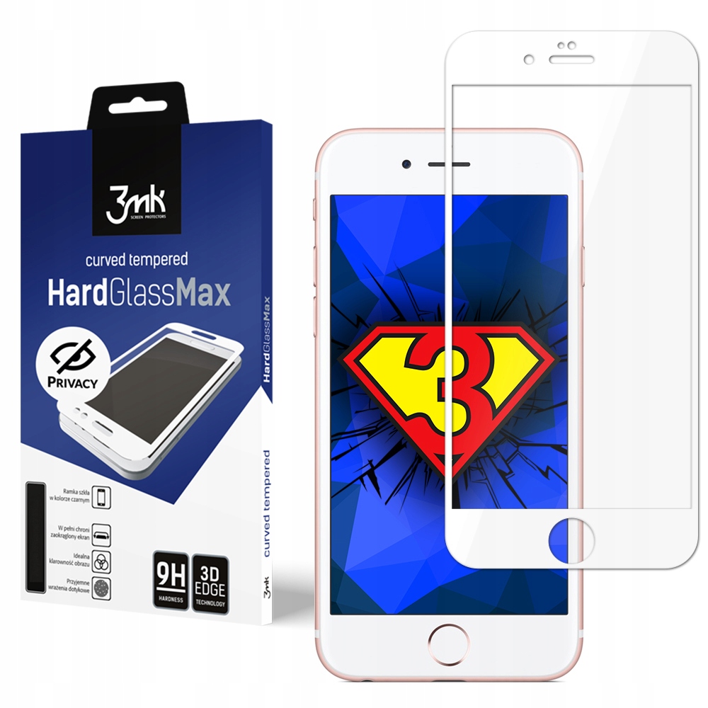

Szybka 9H cały ekran iPhone 6s 3mk Glass Privacy