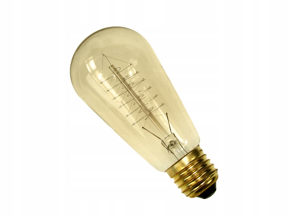 

Ozdobna Żarówka Węglowa Retro Edison E27 60W ST58