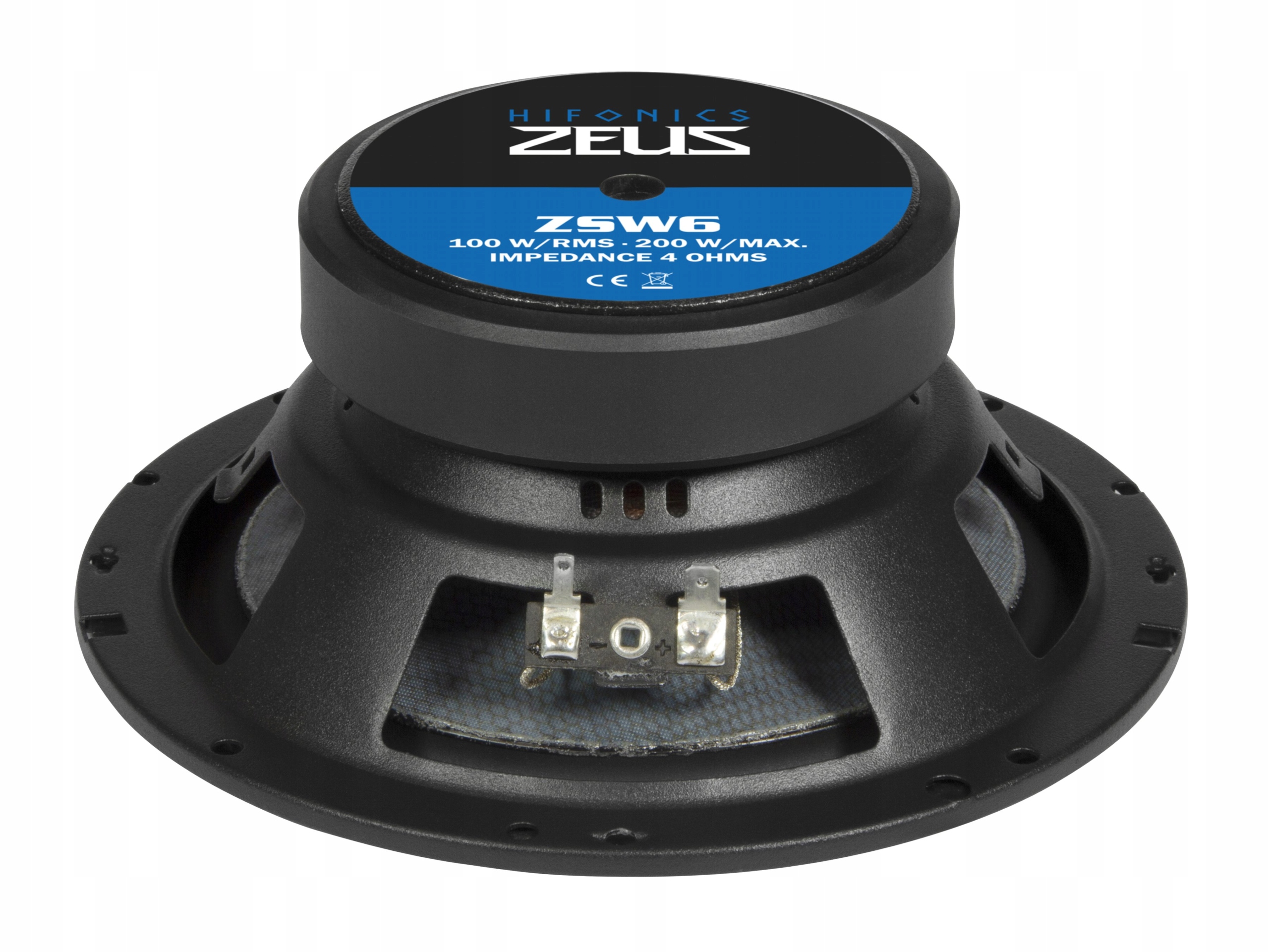 HiFonics ZS6.2E głośniki system 165 mm 100 Wat RMS Głębokość mocowania 64 mm