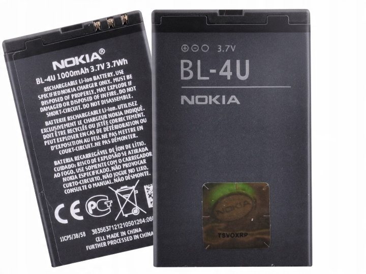 

Oryginalna Bateria Nokia BL-4U 206 515 E66 Asha
