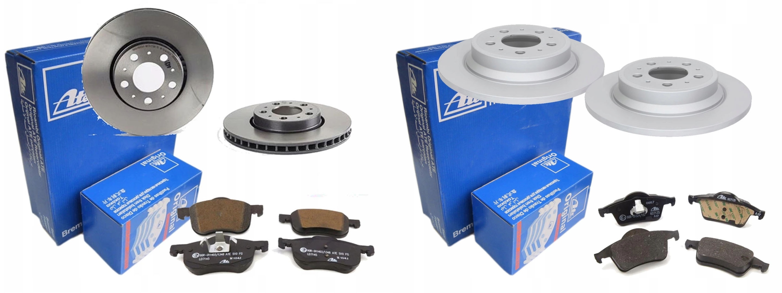 Диски колодки ATE передня задня VOLVO S60 S80 285M