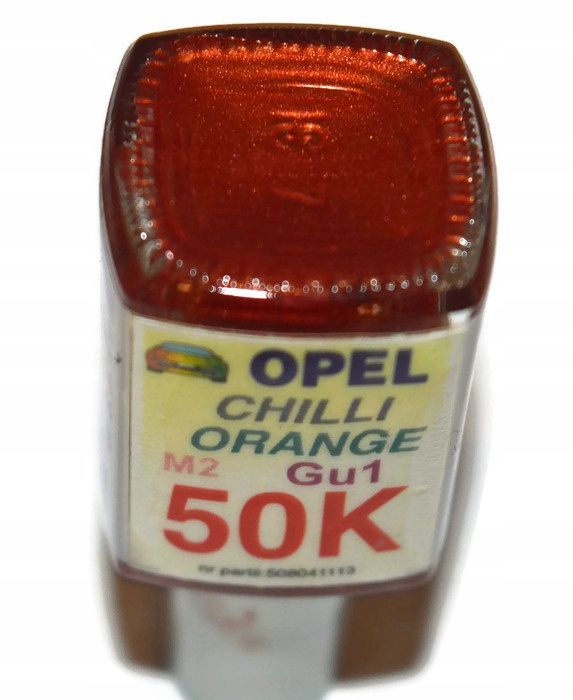 OPEL 50K CHILLI ORANGE LAKIER ZAPRAWKA DO RYS ARA 10 ML