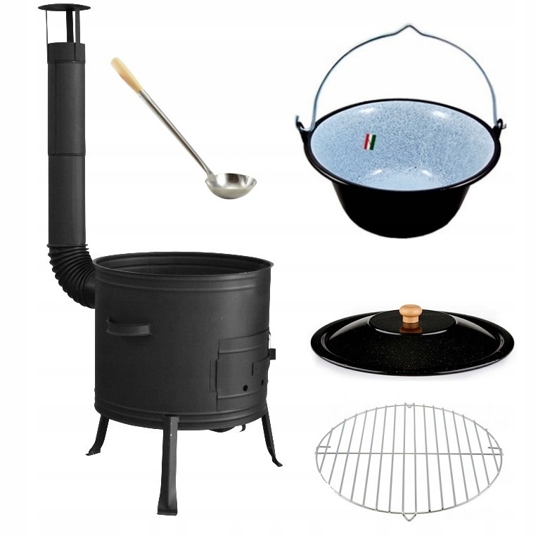 KUCHNIA POLOWA + KOCIOŁEK 10L 36CM Grill CHOCHLA