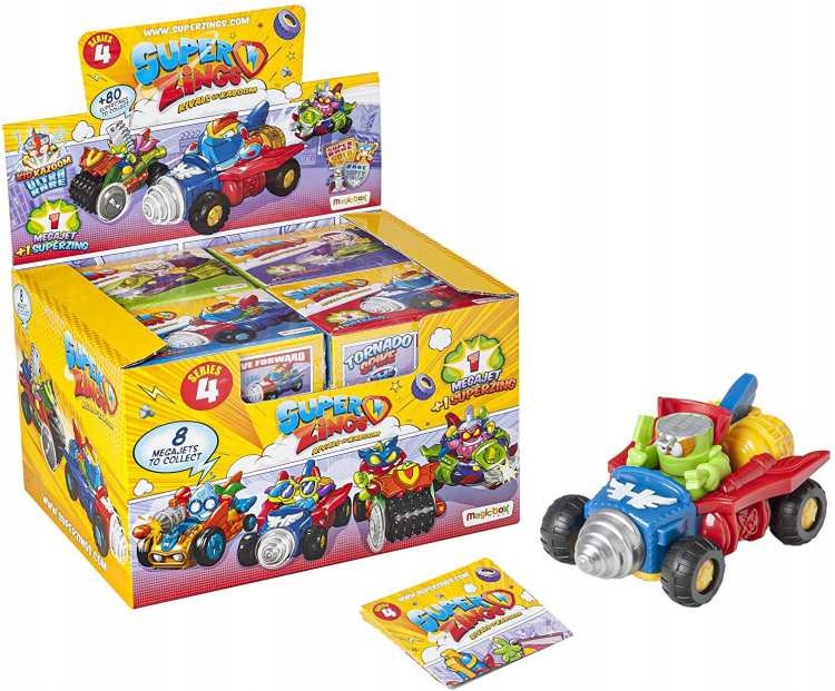 SUPERZINGS SERIA 4 BOX 8 x MEGA JET SUPER ZINGS