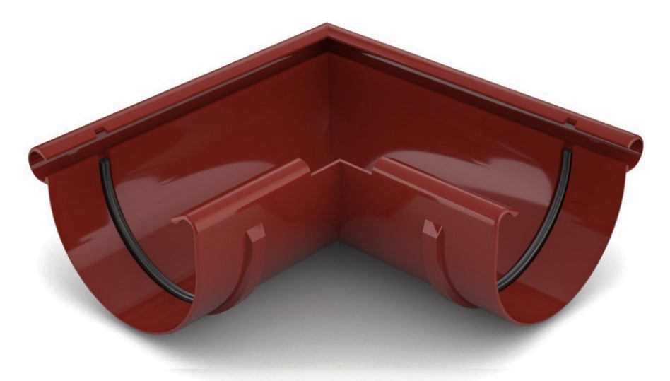 narożnik ZEWNĘTRZNY rynny 75 Bryza CZERWONY