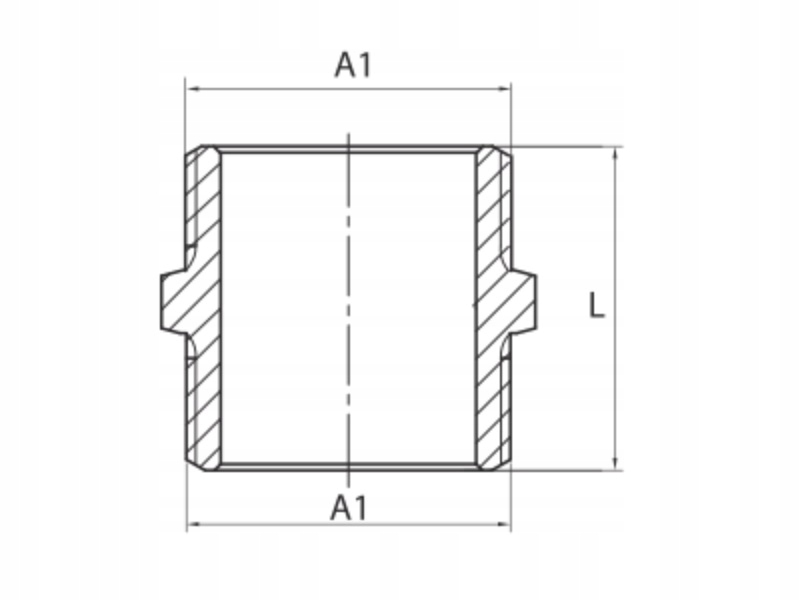 NYPEL MOSIĘŻNY 1' Typ kształtka