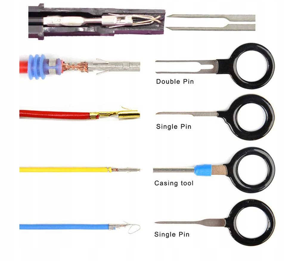 WYIMAK KLUCZE DO DEMONTAZU KONEKTOROW PINOW 36 SZT Kolor bezbarwny