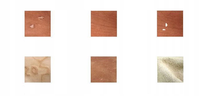 NATURALNA GARBOWANA SKÓRA bydlęca 2 mm 20x10 cm Marka Inna