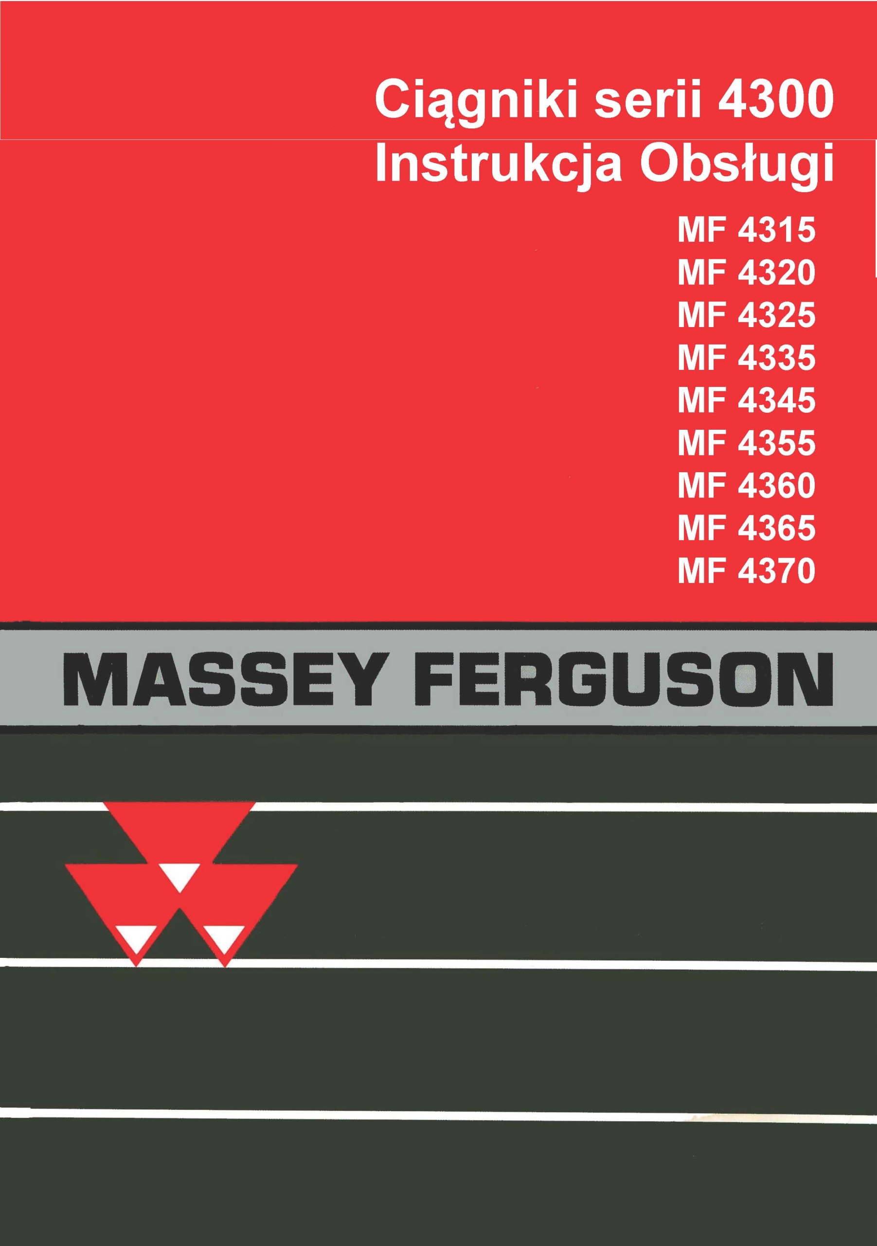 Руководство по эксплуатации MF 4365 4355 Massey Ferguson RU