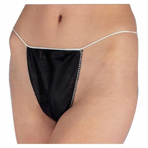 

Stringi jednorazowe damskie kosmetyczne czarne 10s
