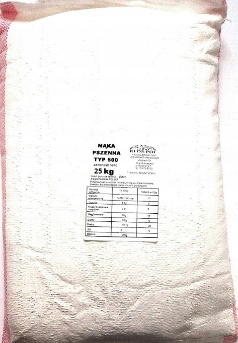 Mąka pszenna typ 500,25 Kg Z Młyna