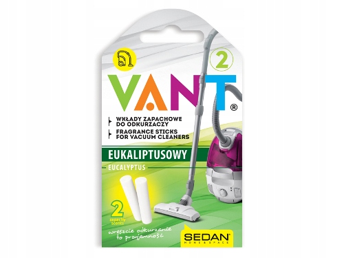2 SZTUKI ZAPACHY DO ODKURZACZA EUKALIPTUS PAŁECZKI