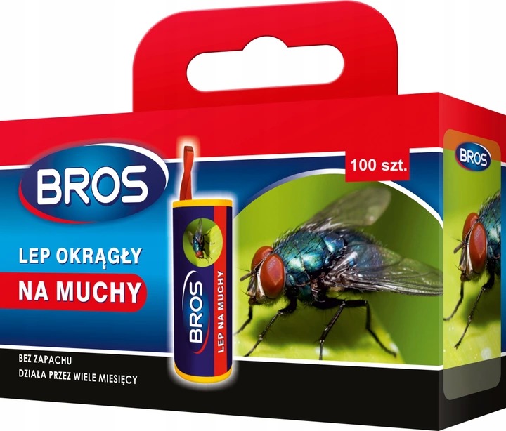 

Bros Lep okrągły na muchy komary muszki 100szt