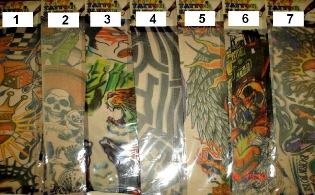 TATUAŻ RĘKAW 7 WZORÓW - NAJTANIEJ - 2 sztuki -