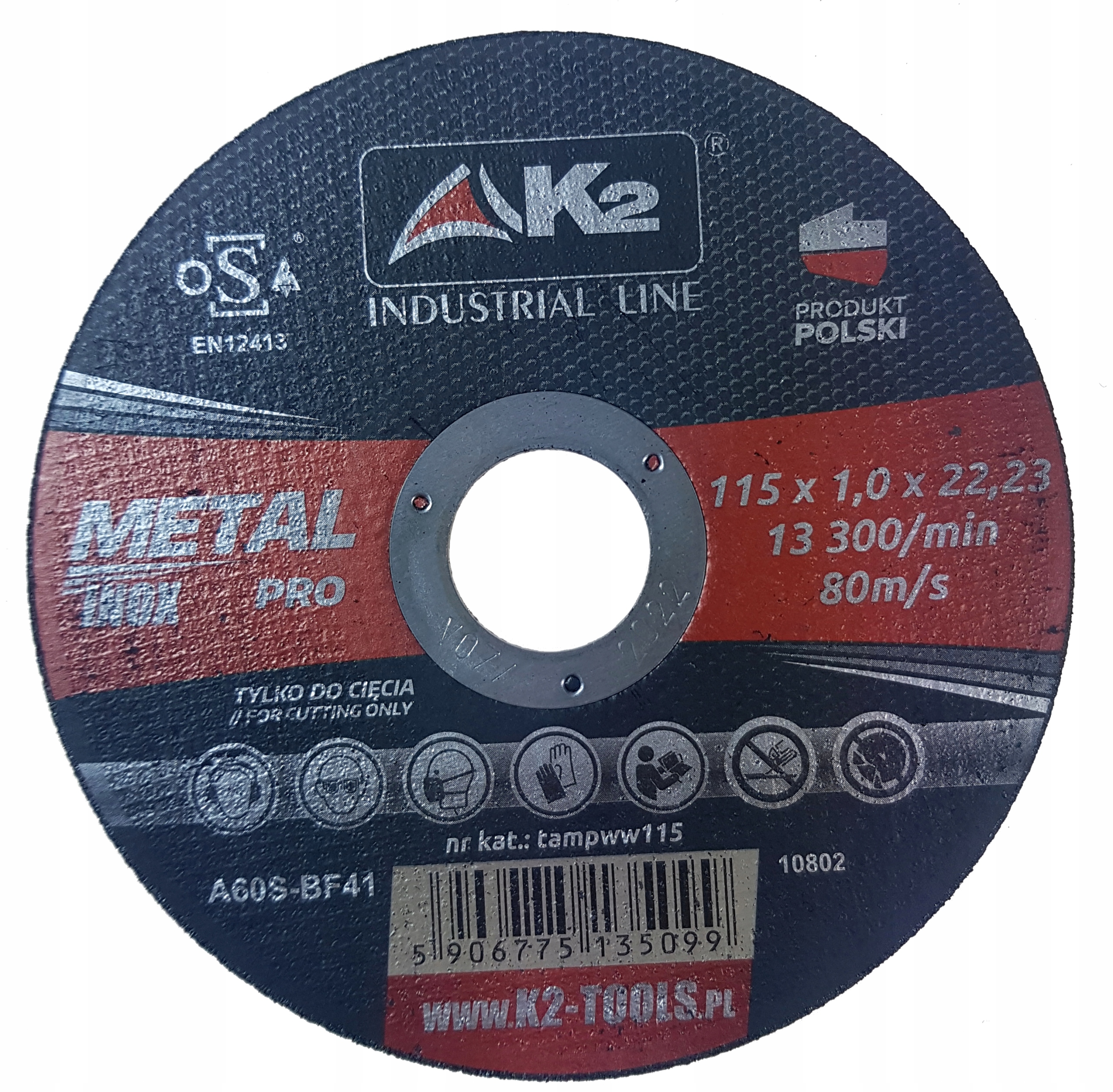 

Tarcza tarcze do cięcia metalu K2 115 x 1,0 x22,23