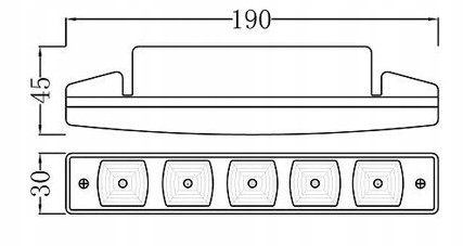 ŚWIATŁA DO JAZDY DZIENNEJ DRL 5 LED DROGOWE Typ samochodu Samochody osobowe Samochody dostawcze