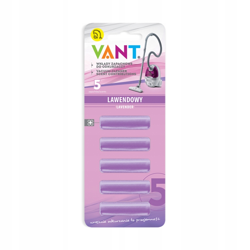 5X WKŁAD ZAPACHOWY DO ODKURZACZY SZTYFT LAWENDOWY