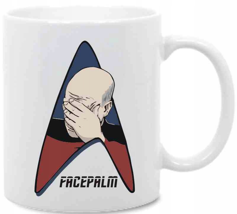 

Star trek Startrek facepalm picard , Kubek