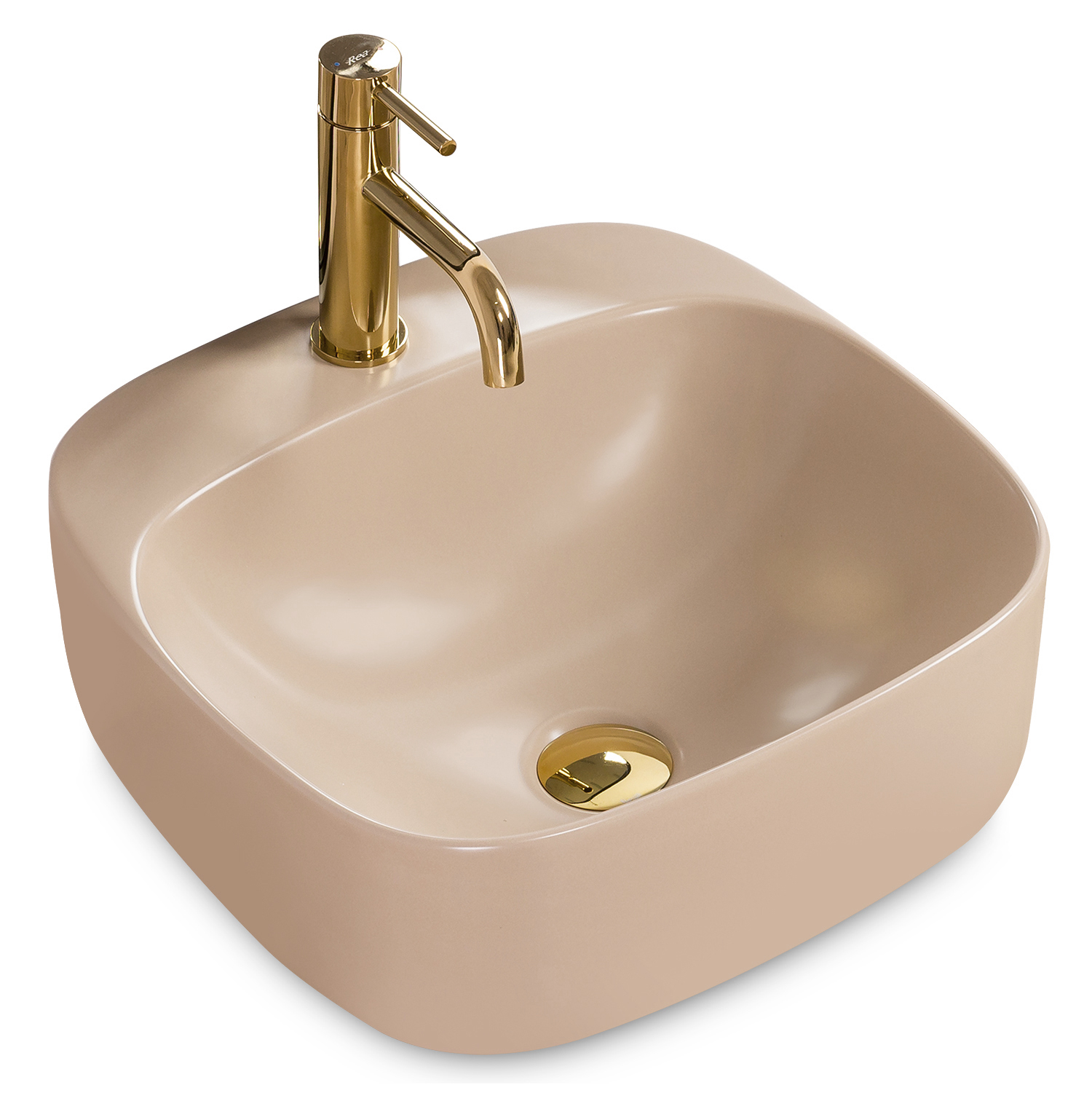 

Umywalka Ceramika Nablatowa Luiza 42 Beige Mat Rea
