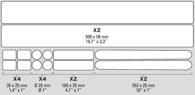 ZEFAL osłona ochrona ramy SKIN ARMOR CLEAR L Wzór dominujący bez wzoru