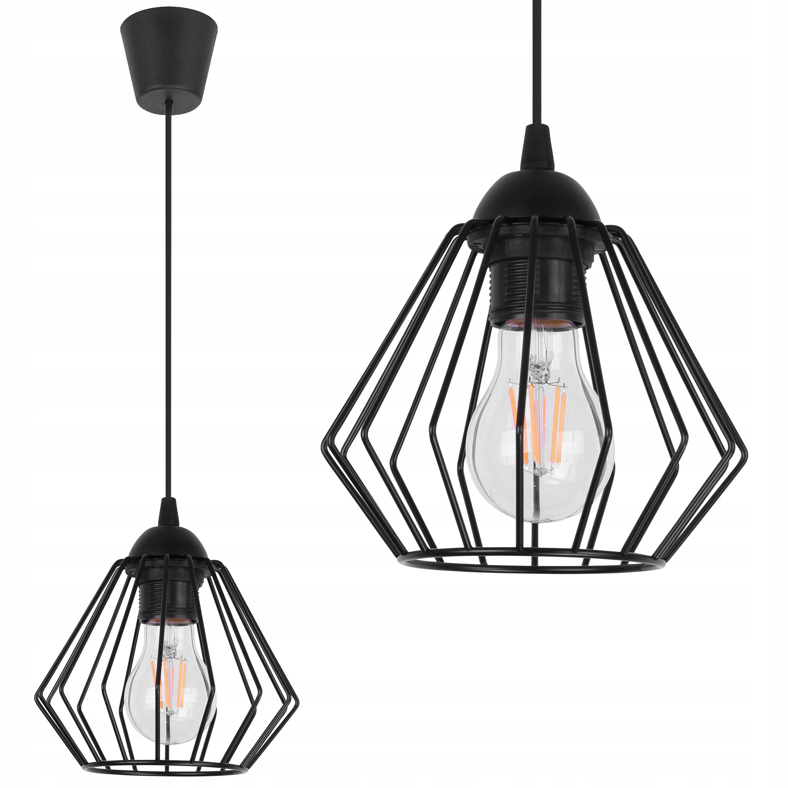 

Sufitowa Lampa Wisząca Diament Loft Edison Retro