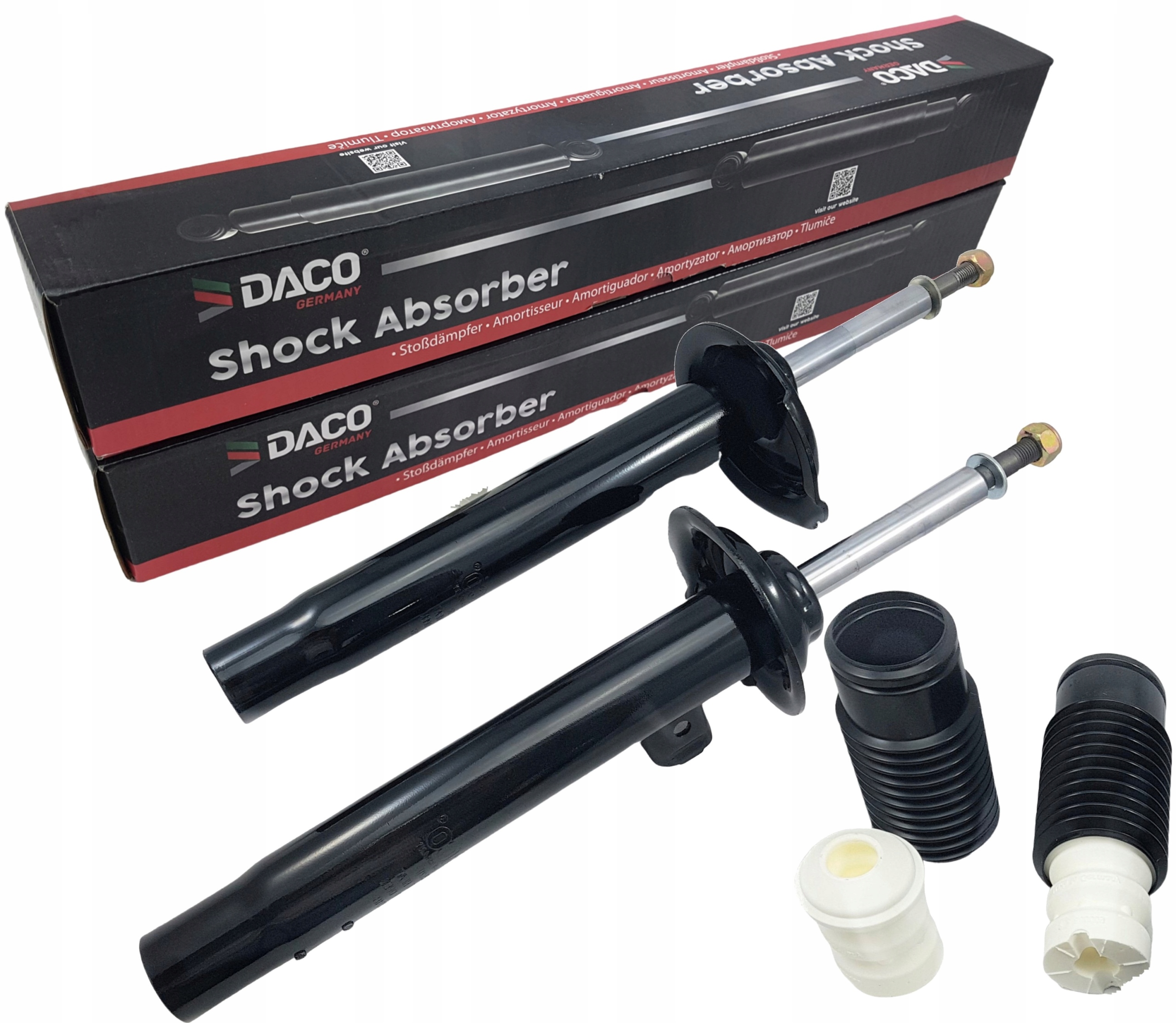 Amortyzatory zestaw odboje BMW 3 E46 PRZÓD GERMAN