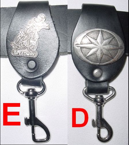 SZLUFKA Z OZDOBAMI do paska ze SKÓRY NATURALNEJ Producent inny