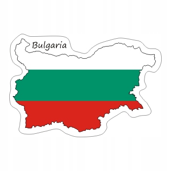 

Naklejka Bułgaria na Walizkę Moto Auto Flaga