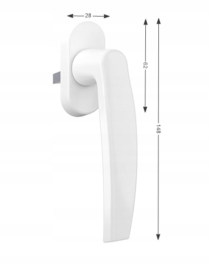 KLAMKA OKIENNA OKNO BALKONOWA TWORZYWO Kod producenta kopcvbi