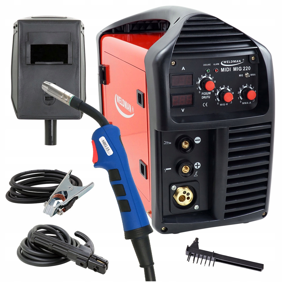 Зварювальний апарат migomat інвертор MIG MMA 220A WELDMAN