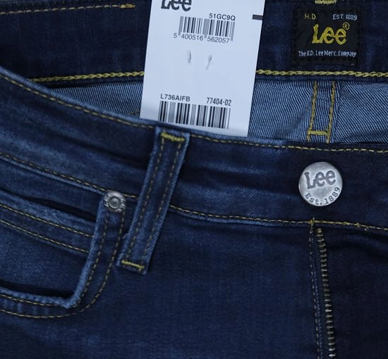 LEE MALONE jeansy rurki VISUAL WORN skinny stretch Rozmiar 28/32