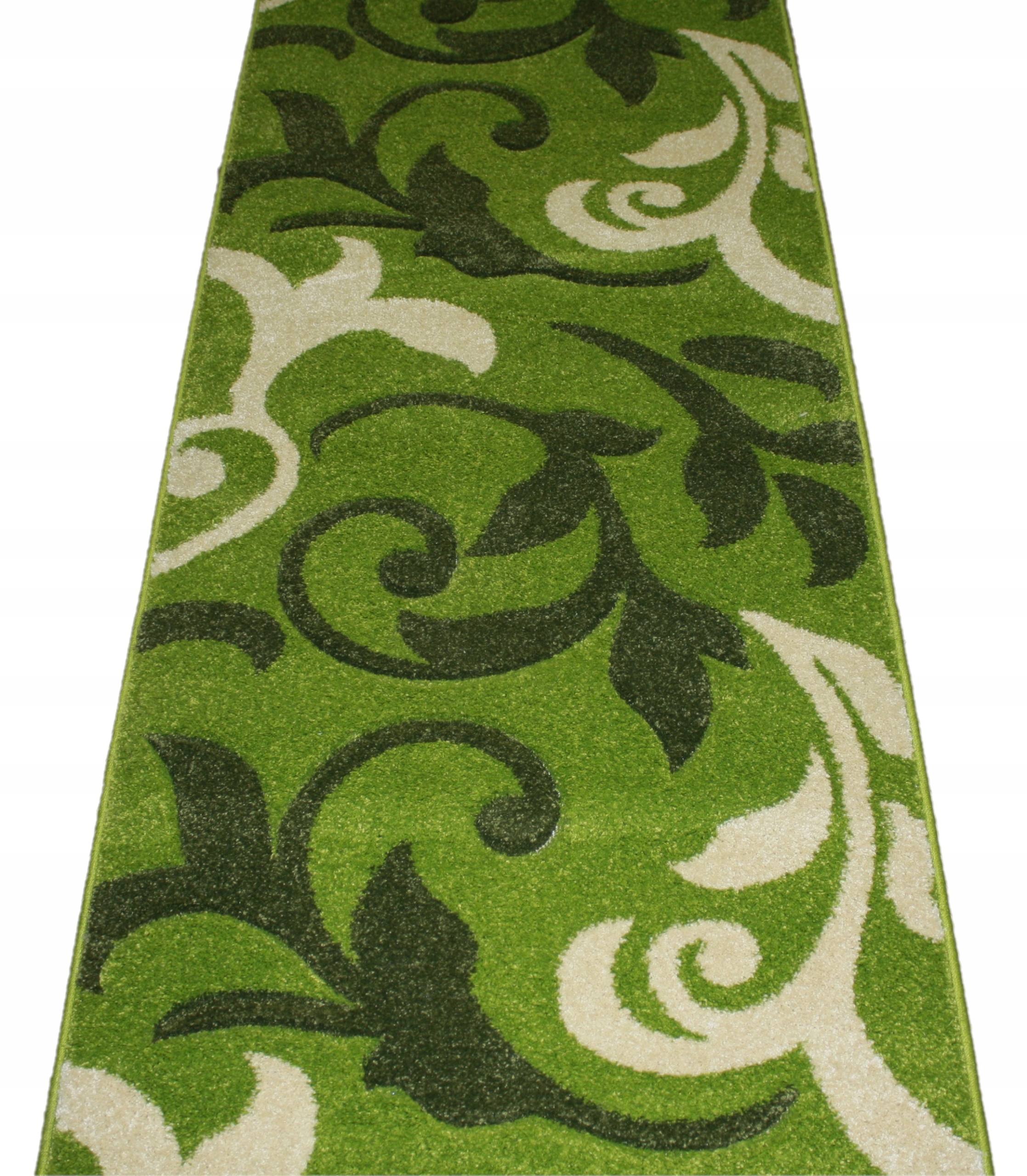 

Chodnik Dywanowy Gruby Fryz 3D Zielony Miękki 80CM