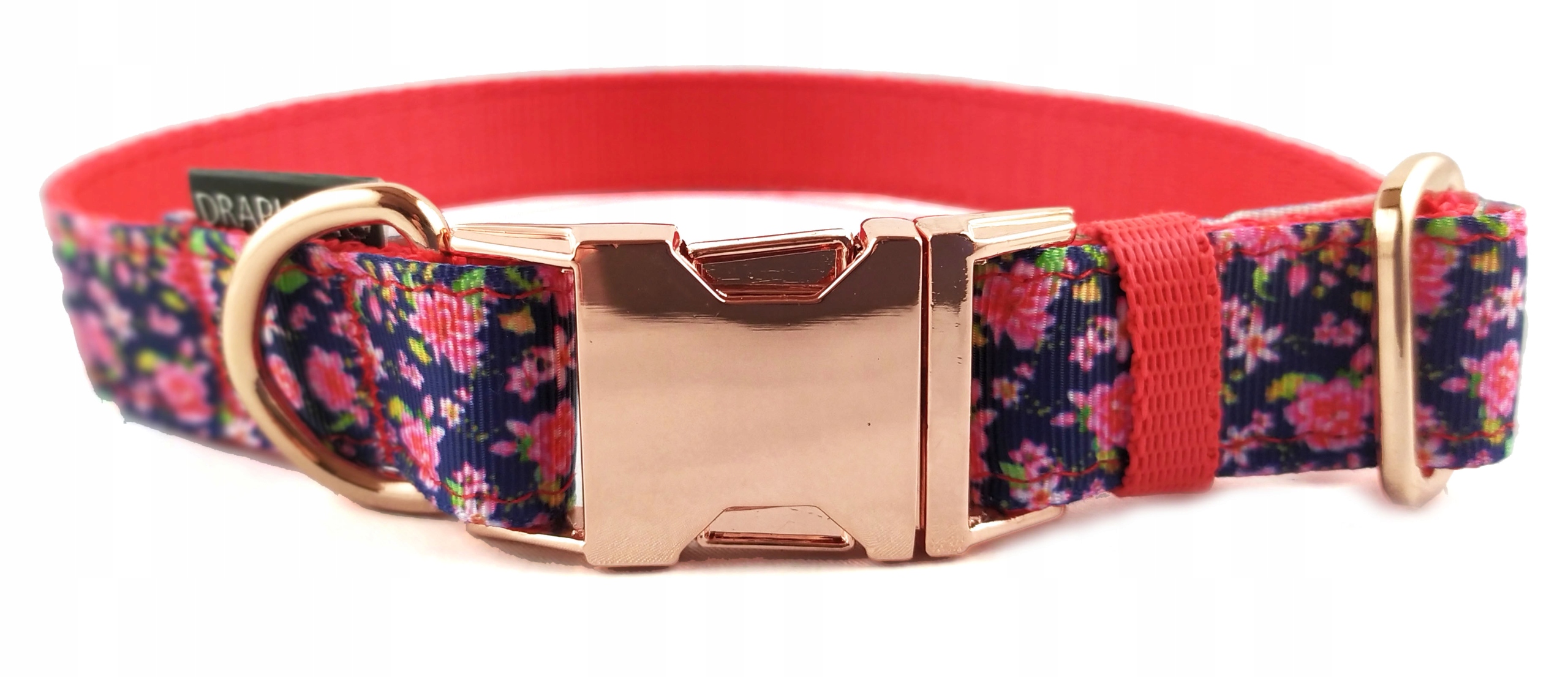 

Piękna Mocna kwiecista obroża drapula 35-50cm M