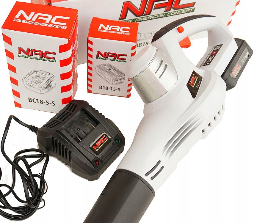NAC DMUCHAWA AKUMULATOROWA liści BB18 Li-Ion 18V Wydajność 0 m3/min