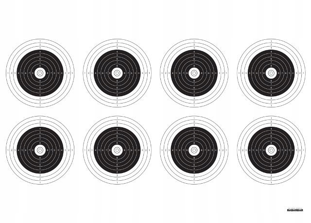 

Tarcze strzeleckie TS-1 x8 (Snajper 100m) 50 szt.