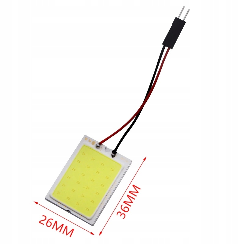 PANEL MODUŁ LED COB 24 CHIP W5W C5W C10W T4W 36x26 Typ W5W / W2,1x9,5d