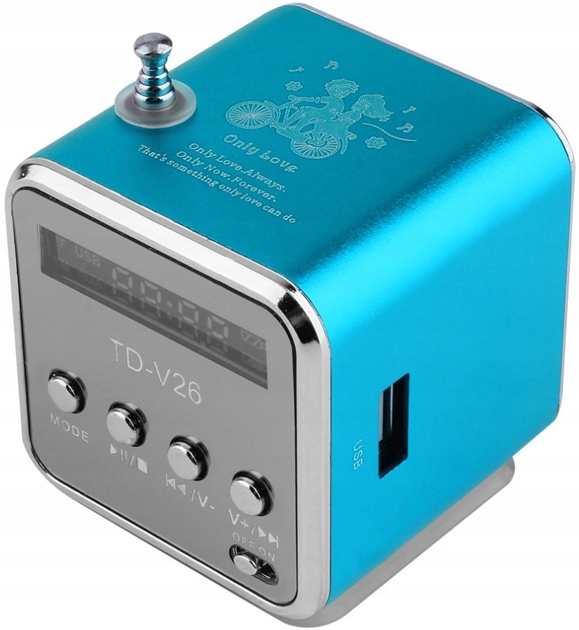 Przenośne radio FM akumulatorowe kuchenne LED z głośnikiem + bluetooth Radio FM