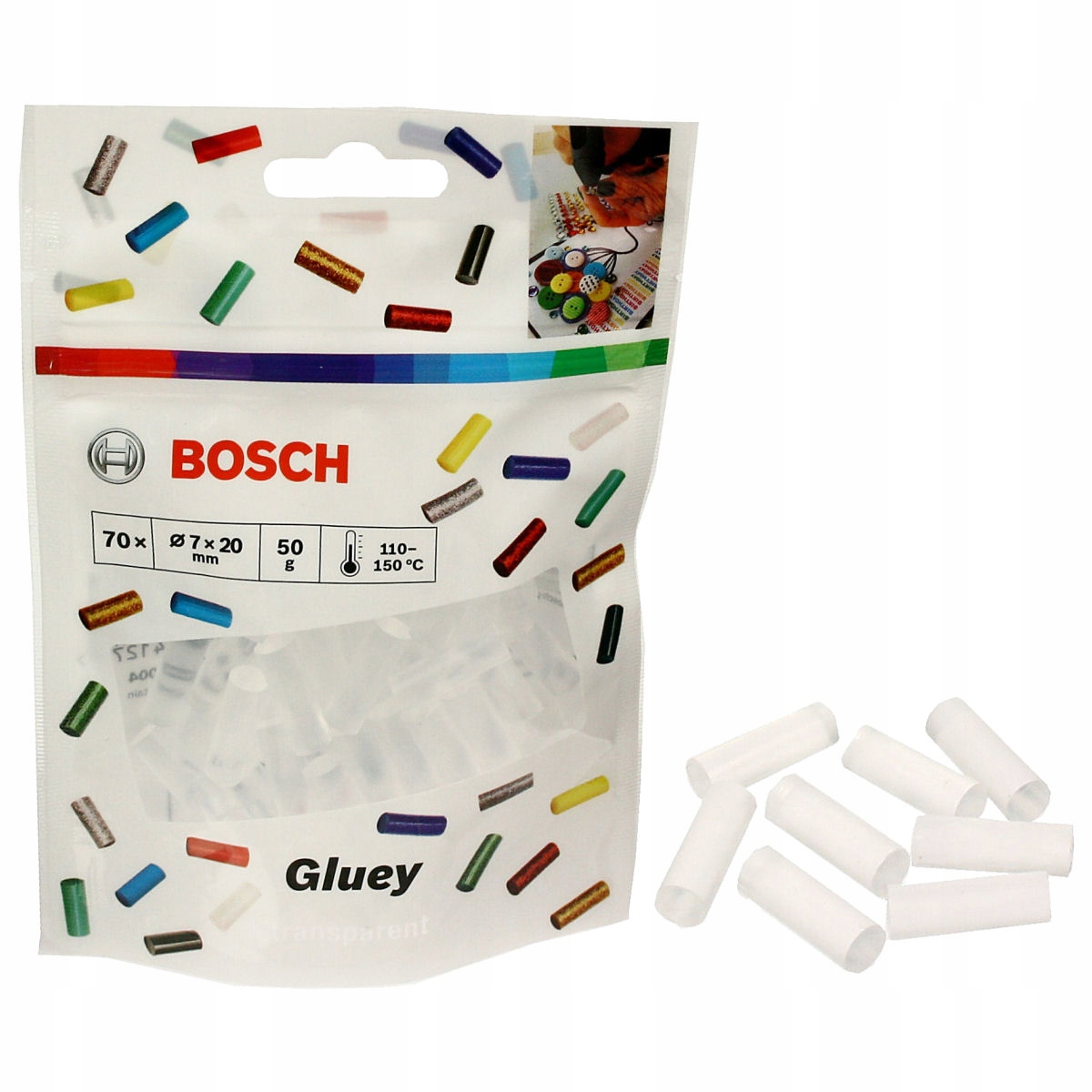 

Bosch Gluey uniwersalne sztyfty kleju 70 sztuk