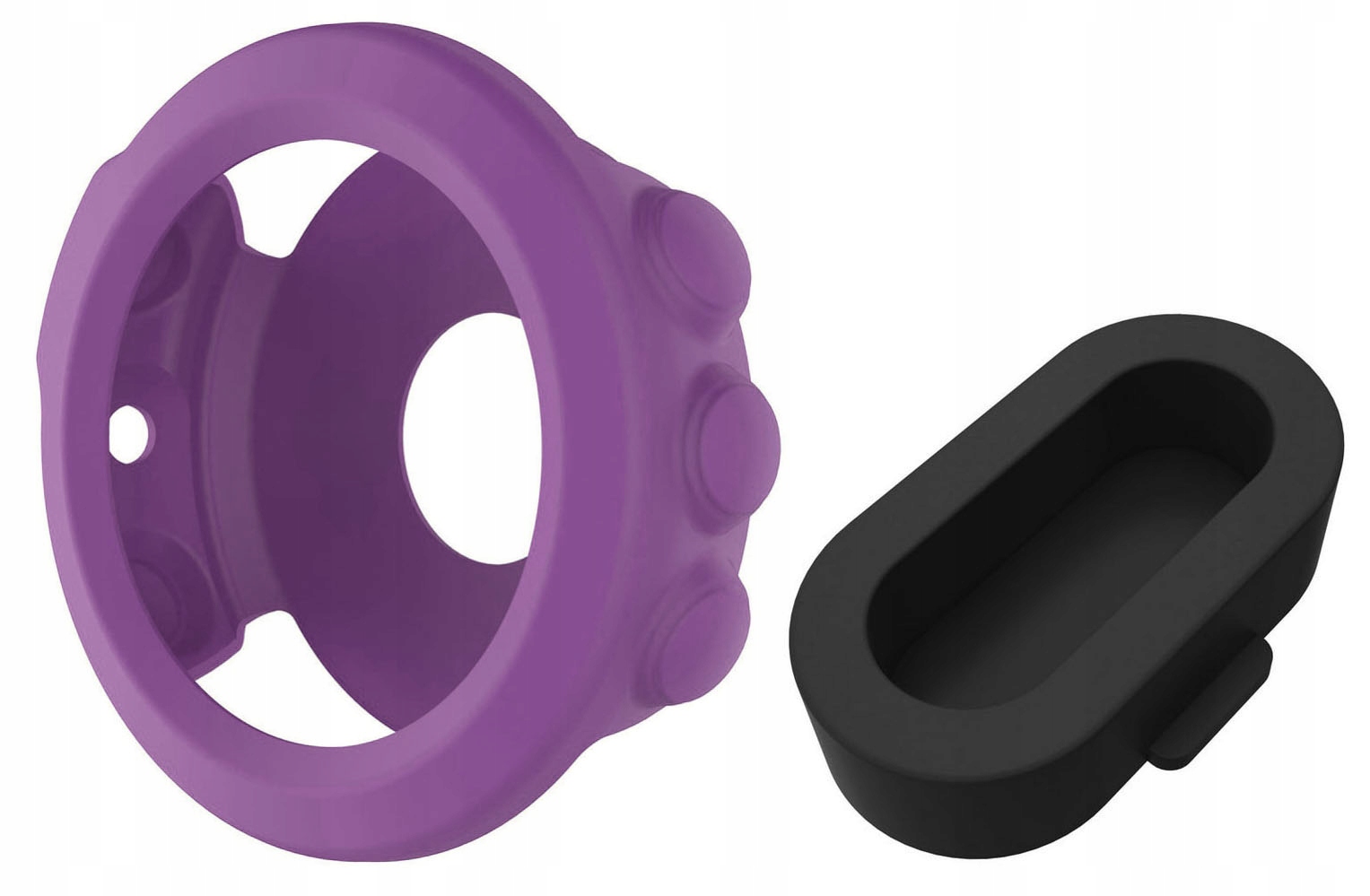 Fioletowe Etui Case do Garmin Fenix 5 Zatyczka