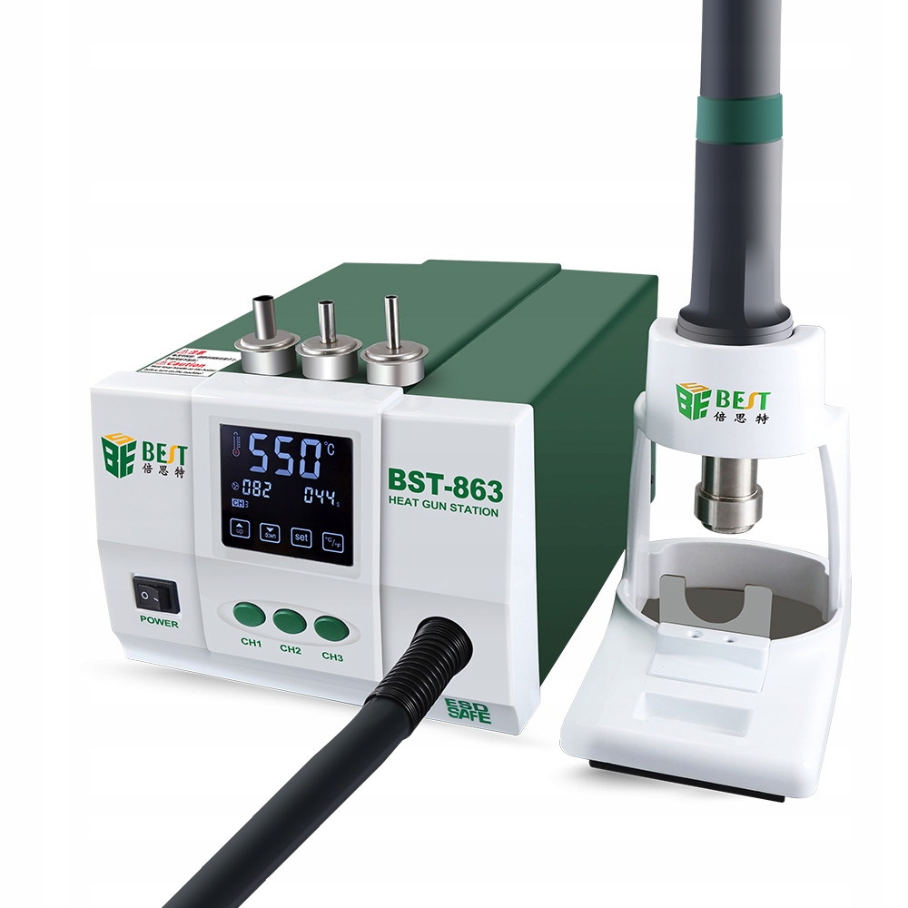 

Stacja Lutownicza Hotair Best BST-863 1200W 3DYSZE