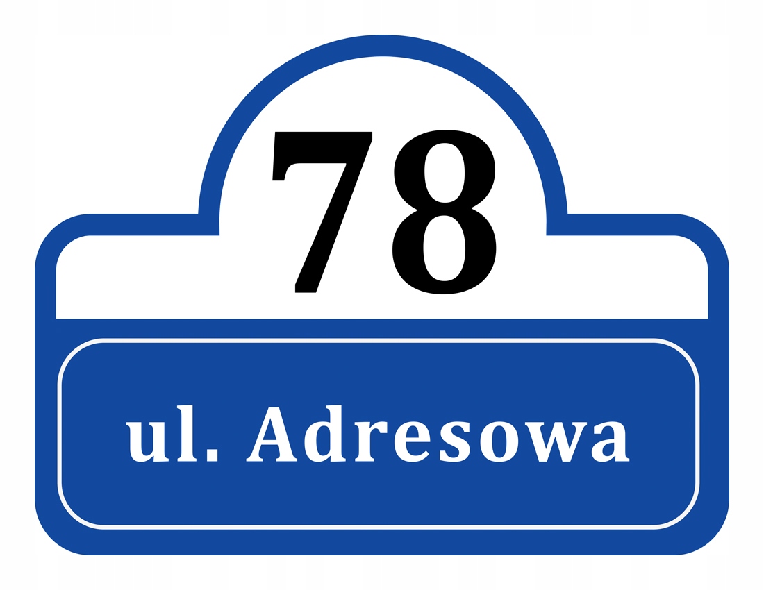 

Tabliczka Adresowa Adres Numer Na Dom znak ulica