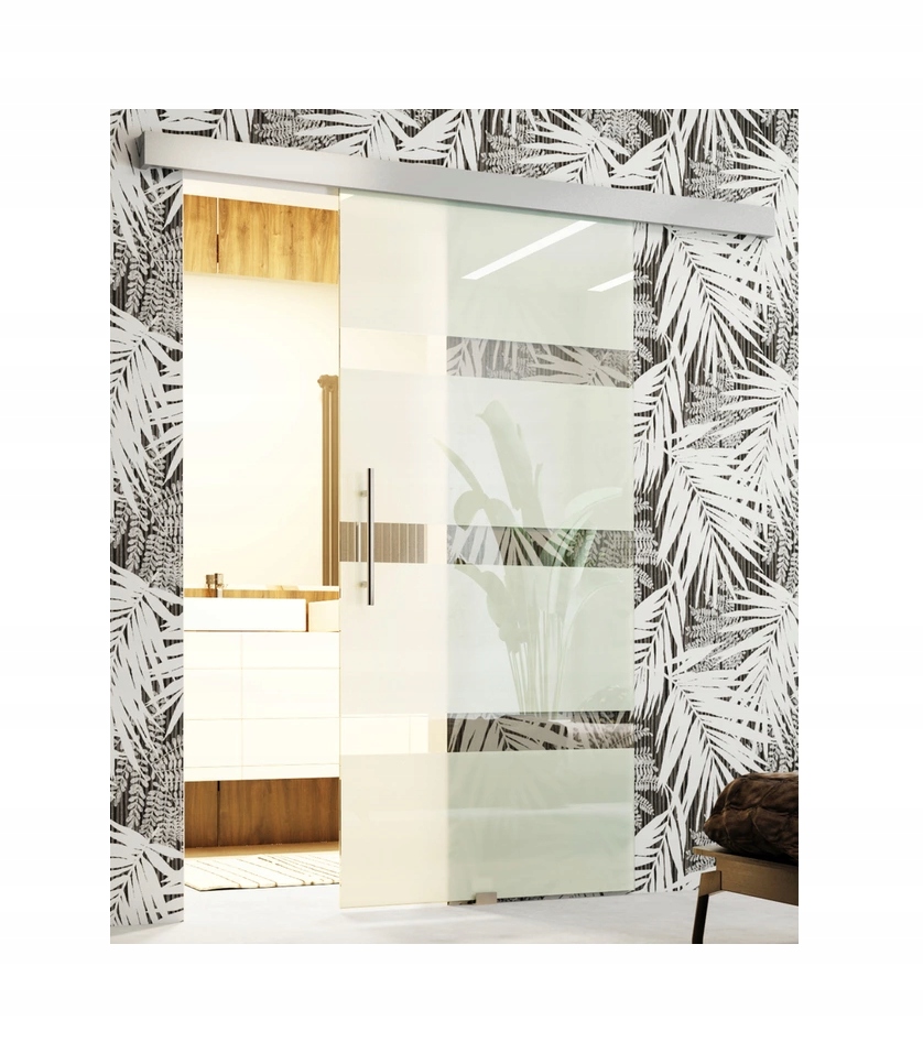 Posuvné nástěnné dveře Forto Bis 90 pískované