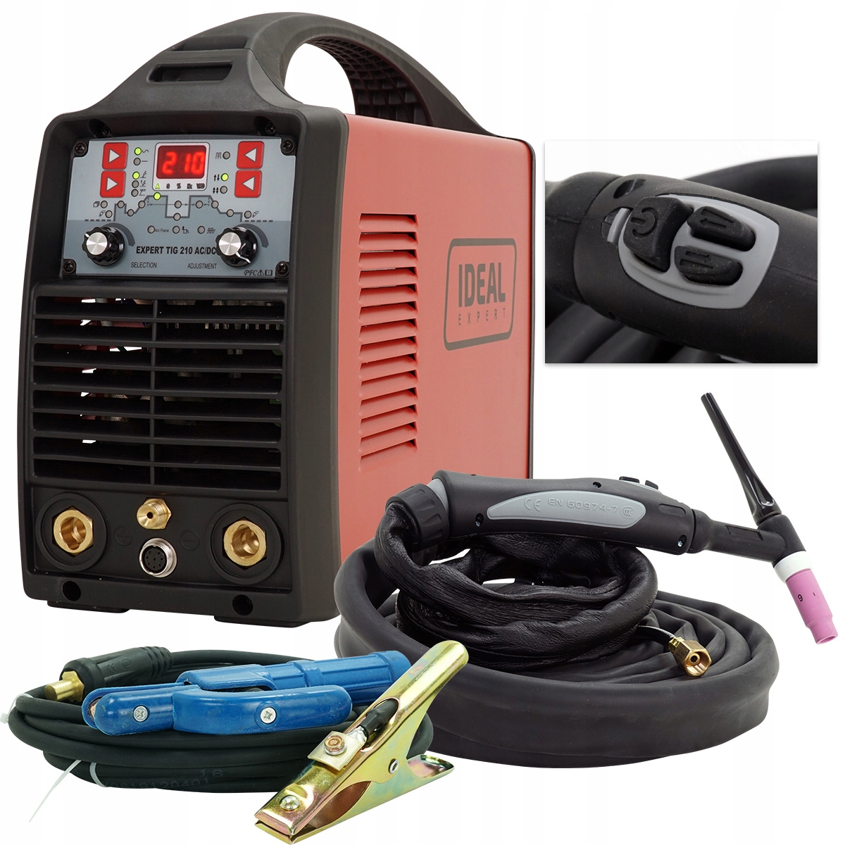 Spawarka TIG AC/DC Ideal 210 Puls HF aluminium