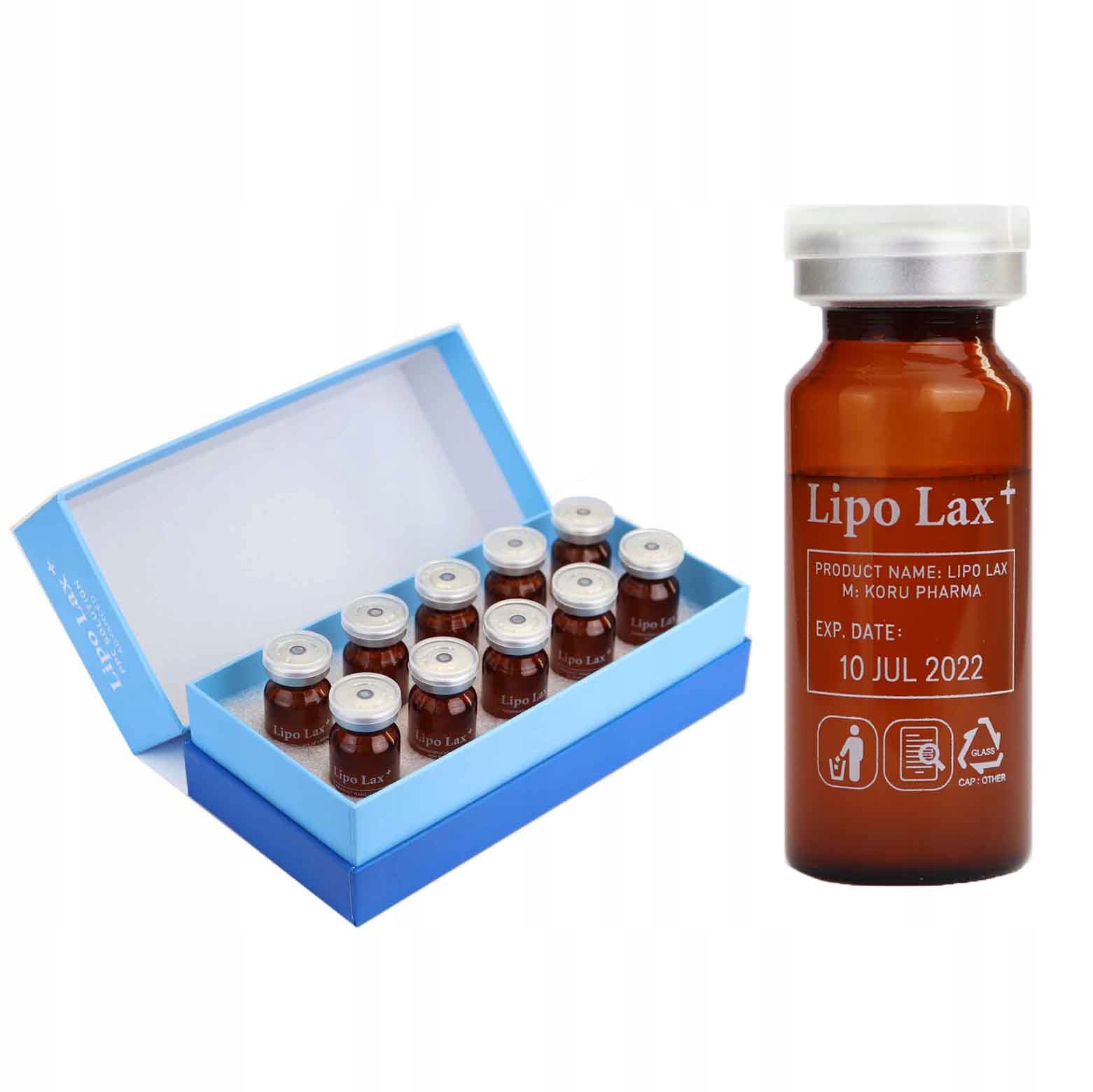 

LipoLax+ Lipoliza i Ujędrnienie 10 ml x 10 zestaw